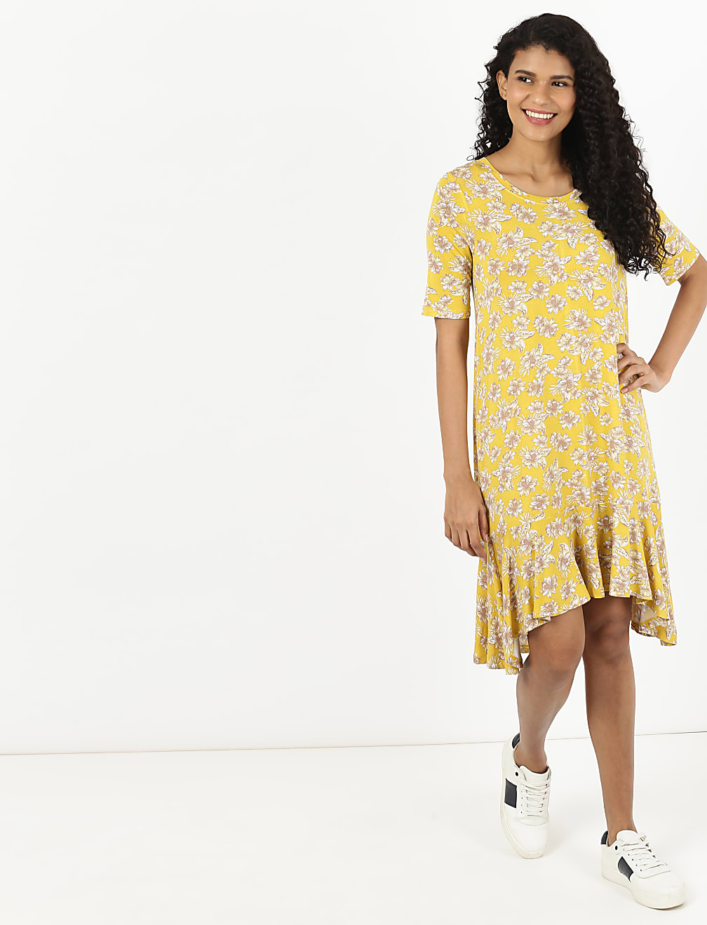 Jersey Flared Dress