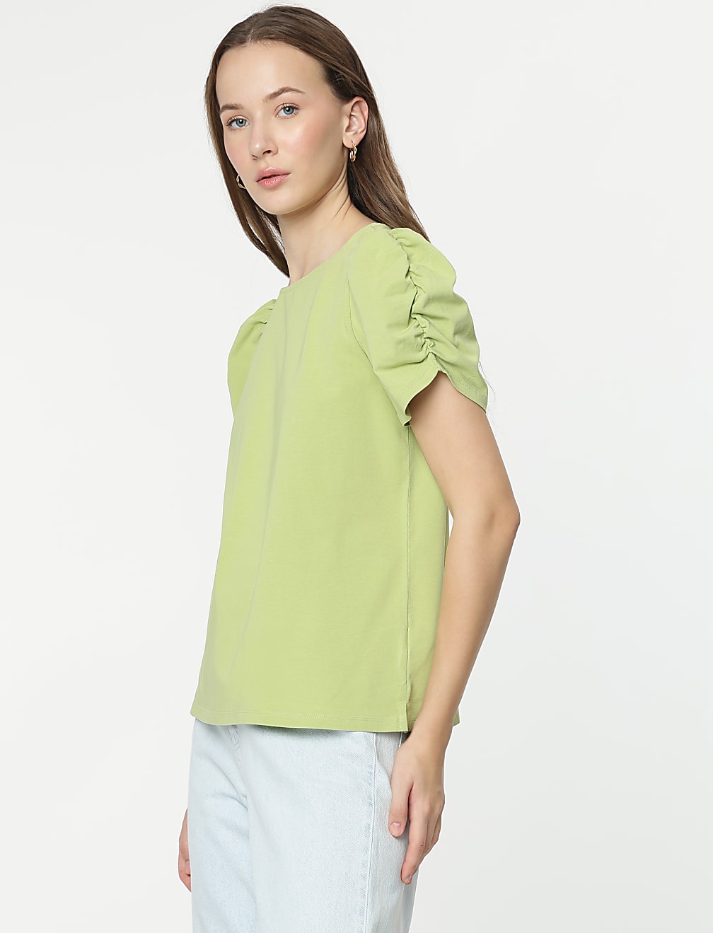 Cotton Rich Half Sleeves Top