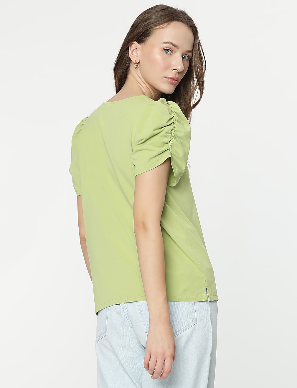 Cotton Rich Half Sleeves Top