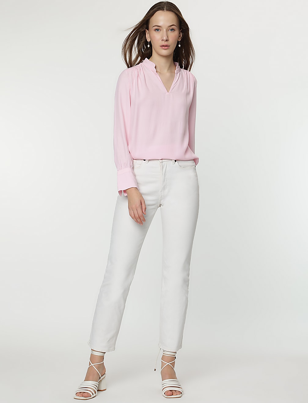 Pure Viscose Full Sleeves Blouse