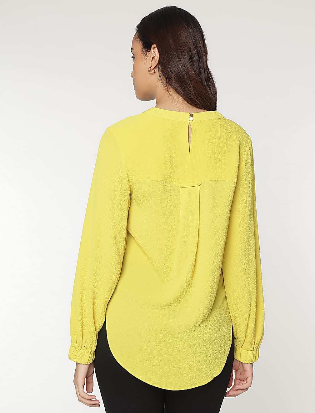 V-Neck Textured Blouse
