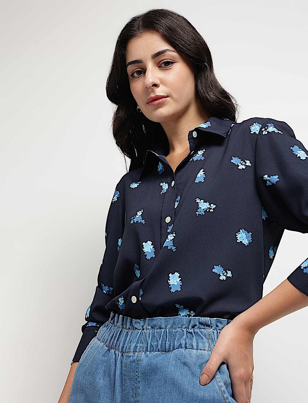 Floral Collared Shirt