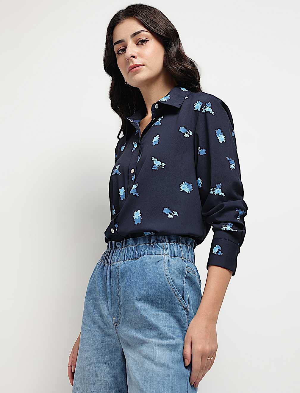 Floral Collared Shirt