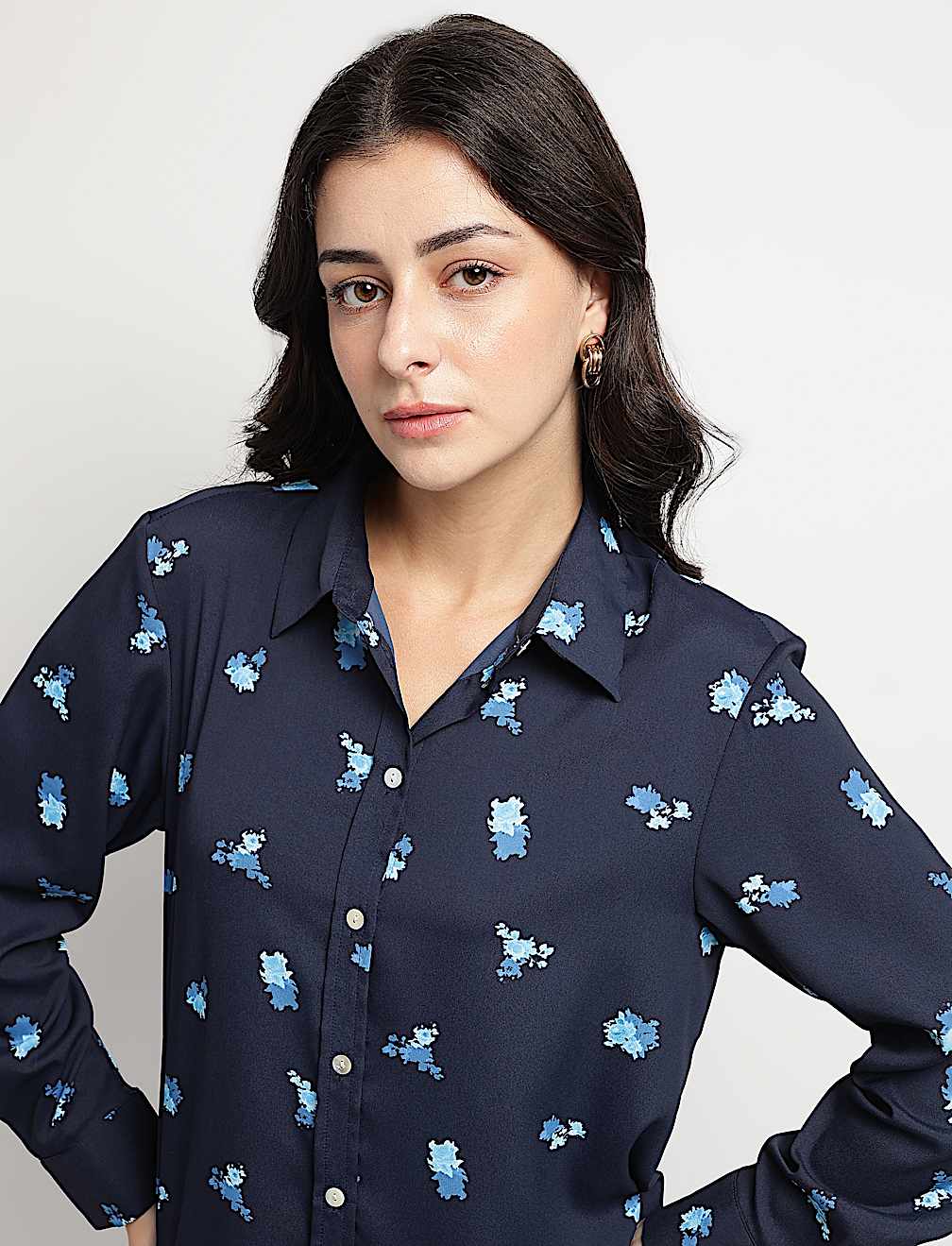 Floral Collared Shirt