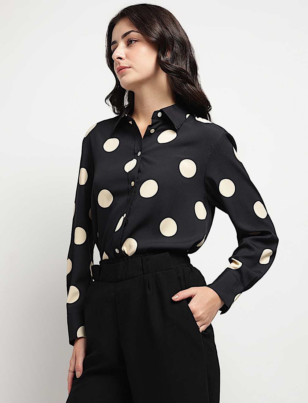 Polka Dots Printed Shirt