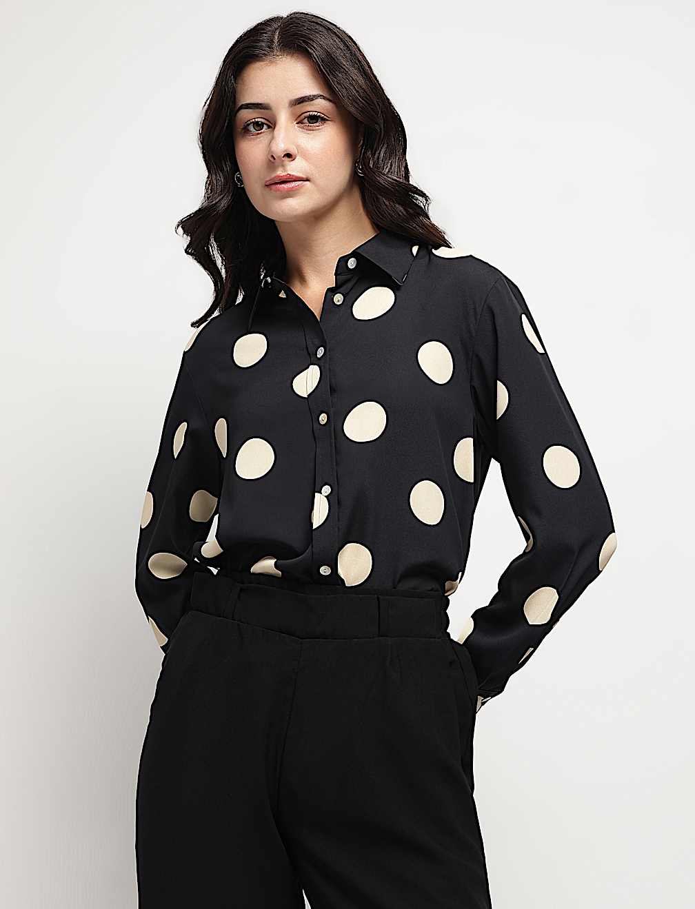 Polka Dots Printed Shirt