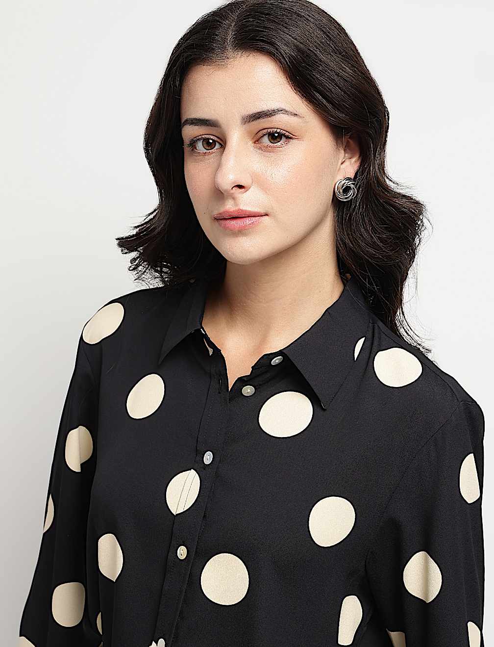 Polka Dots Printed Shirt