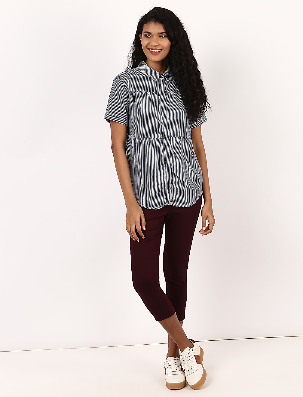 Stripe Short Sleeve Shirt