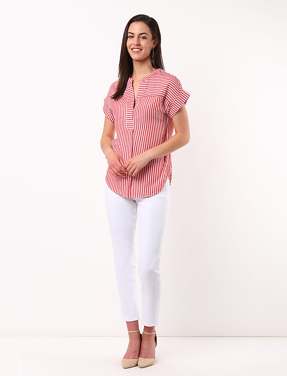 Relaxed Stripe Boxy Top