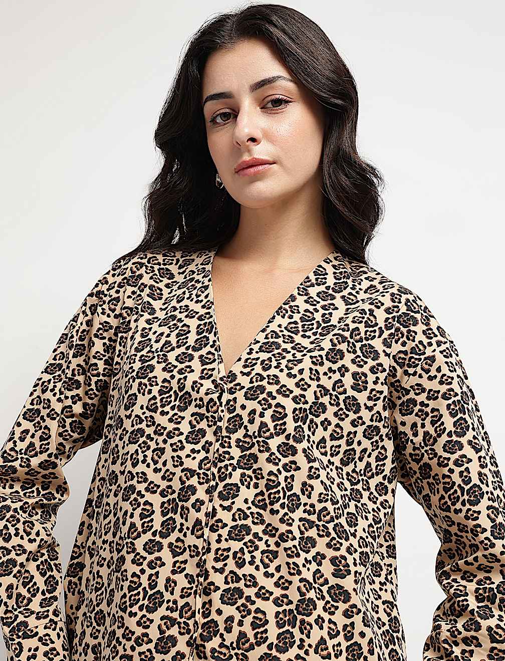 Pure Cotton Animal Print Shirt