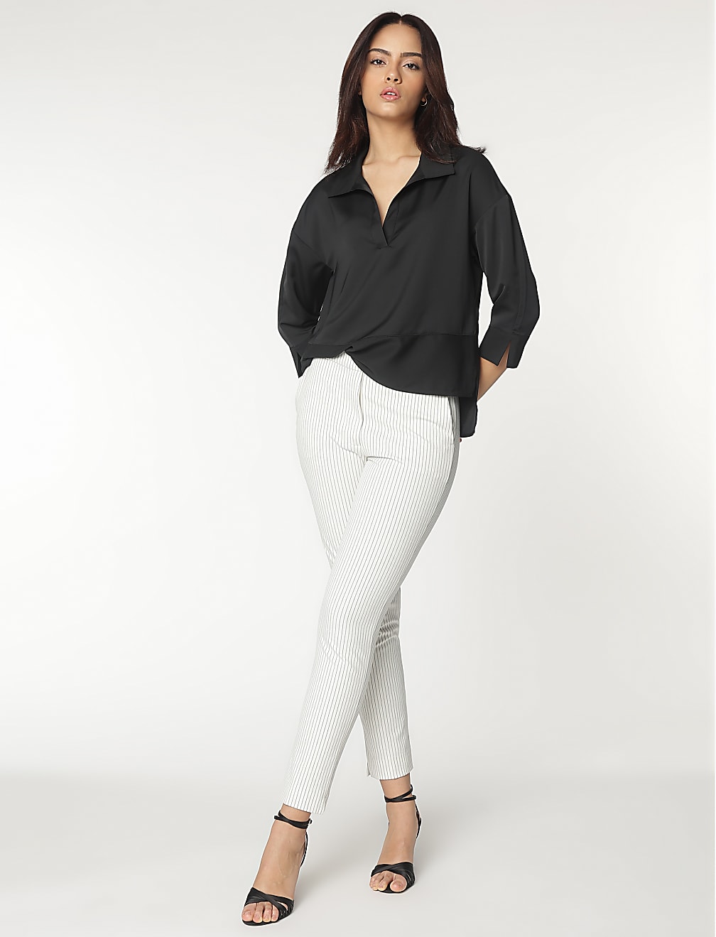 Spread Collar Blouse