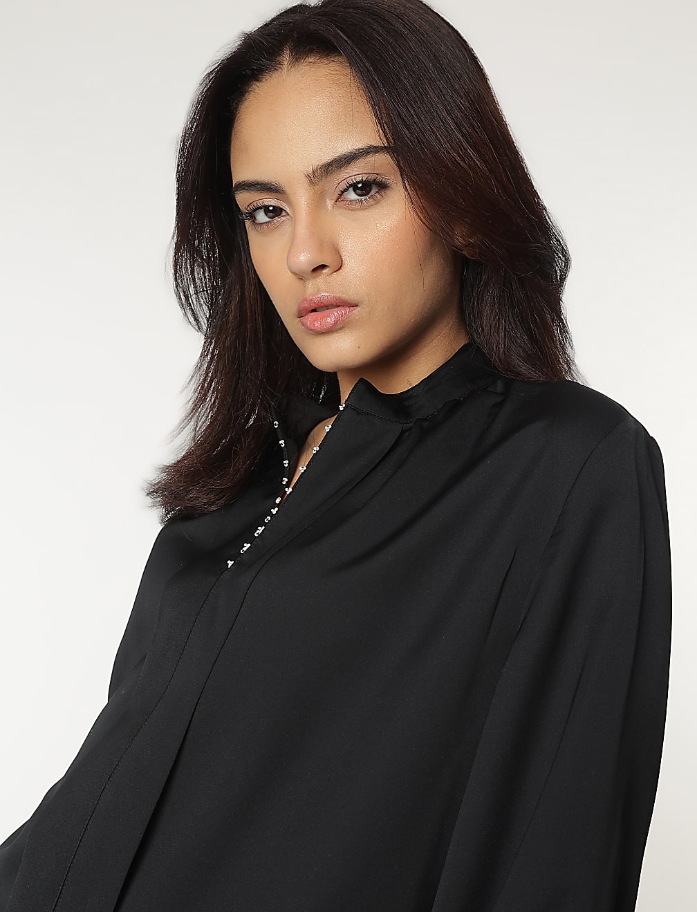 Mandarin Neck Blouse