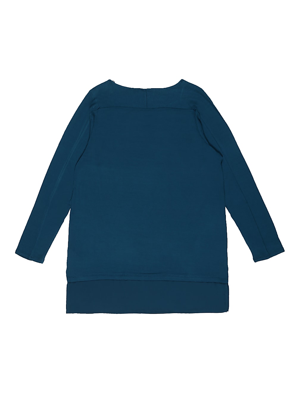 Long Sleeve Slash Neck Plain