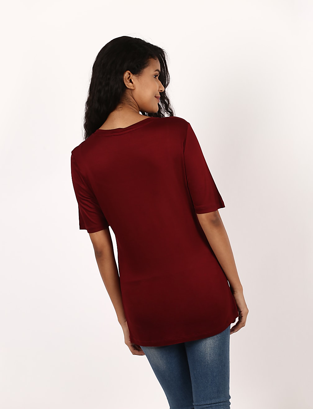 SS Mercerised Round Neck Plain Tee