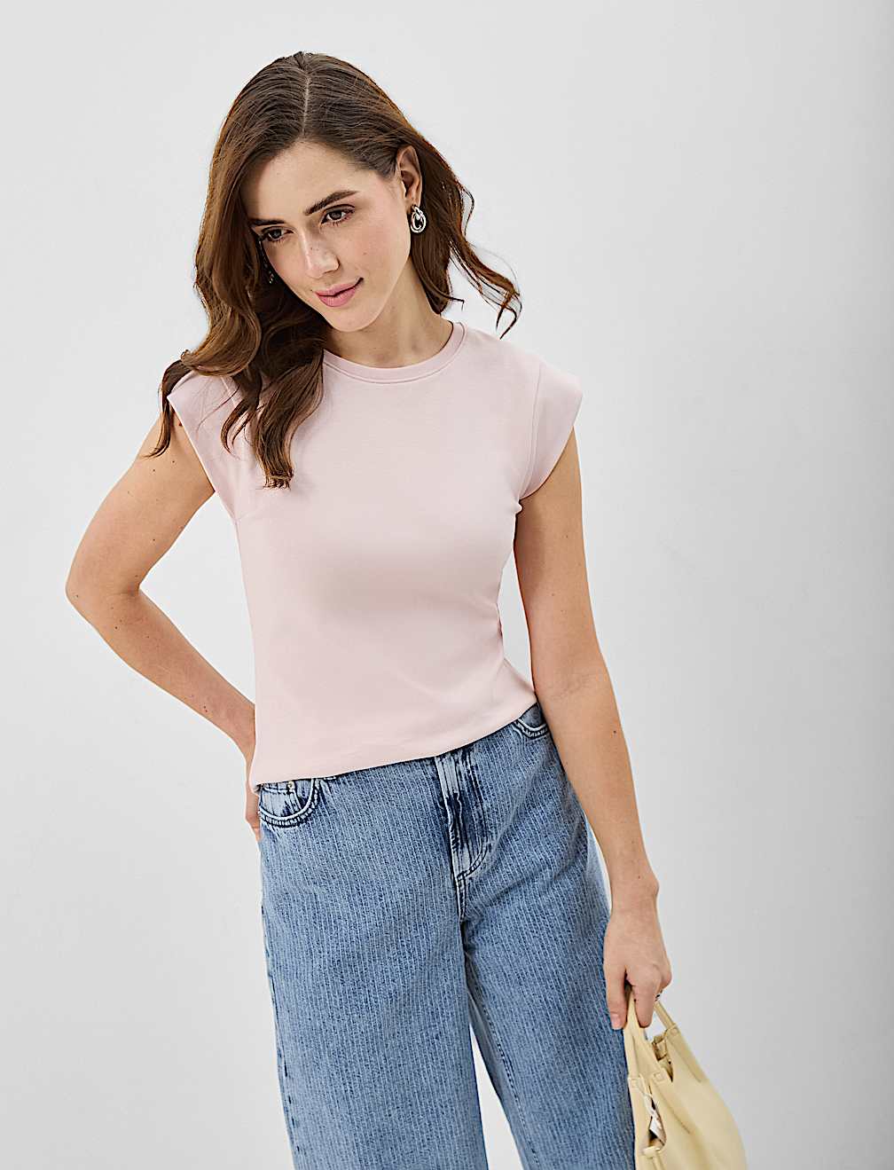 Pure Cotton Ribbed Top