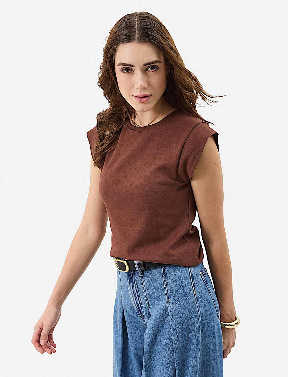 Pure Cotton Ribbed Top