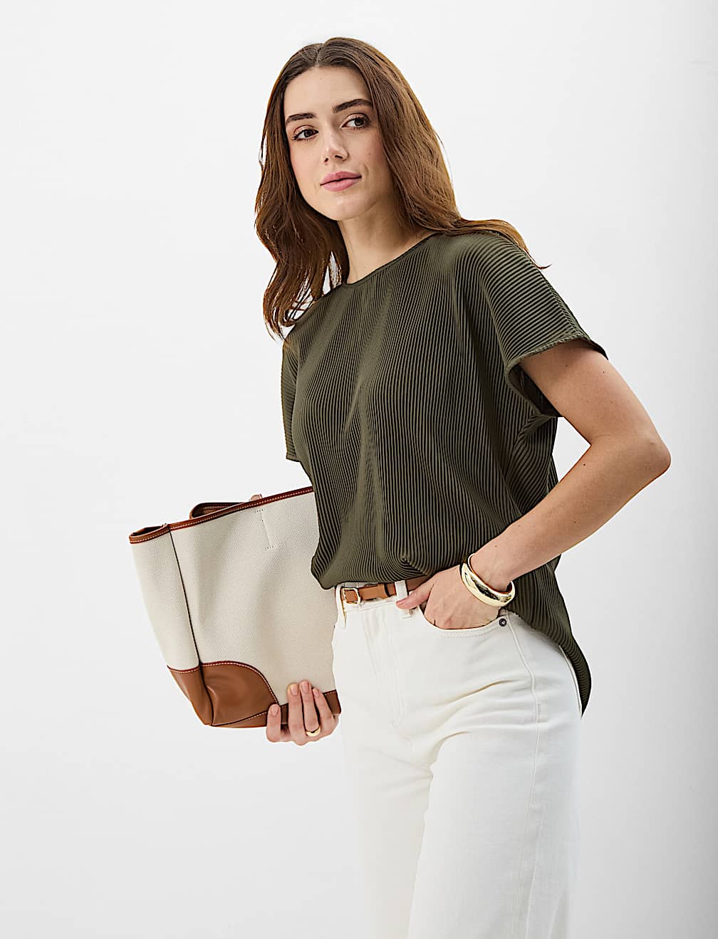 Ribbed Jersey Relaxed Fit Top