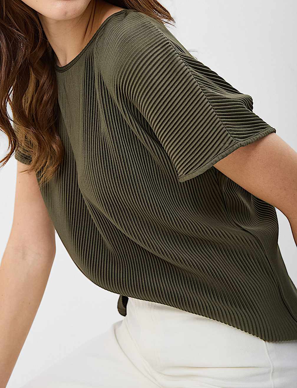 Ribbed Jersey Relaxed Fit Top