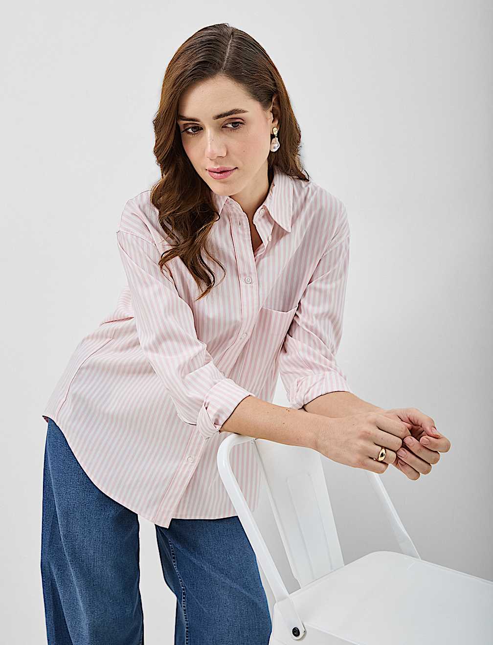 Cotton Rich Collared Shirt