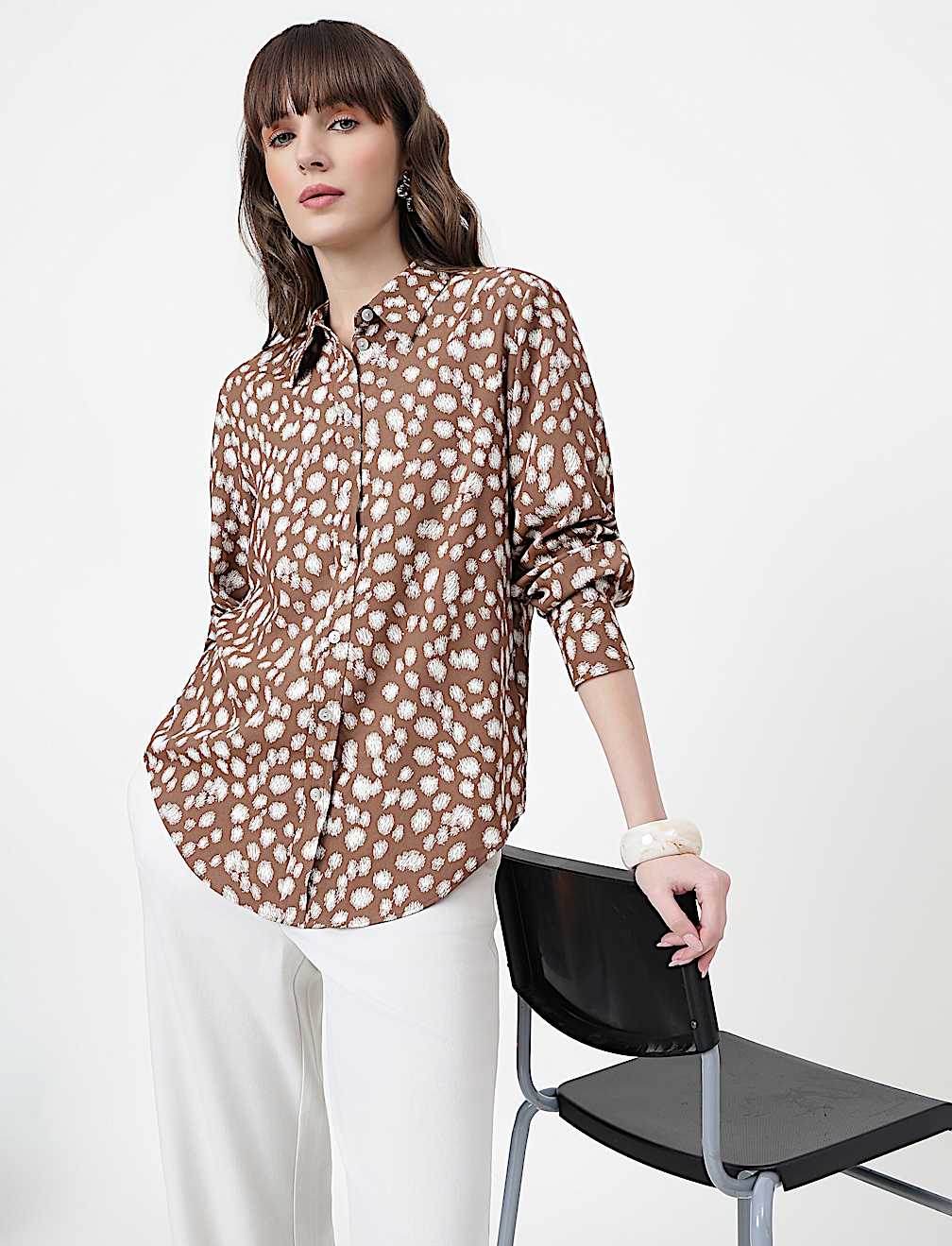 Abstract Classic Collar Shirt