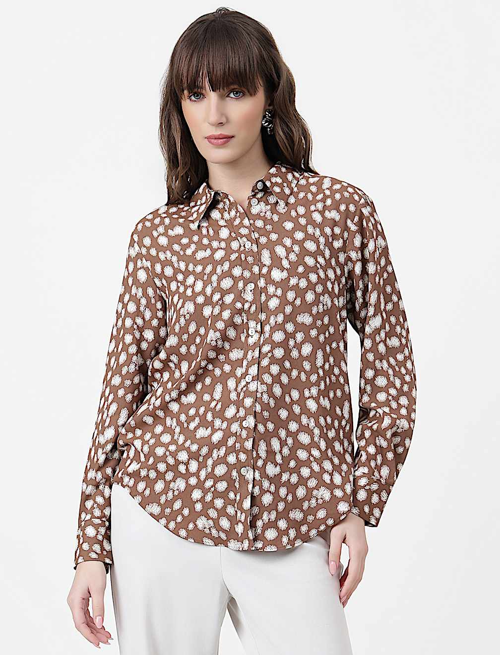 Abstract Classic Collar Shirt