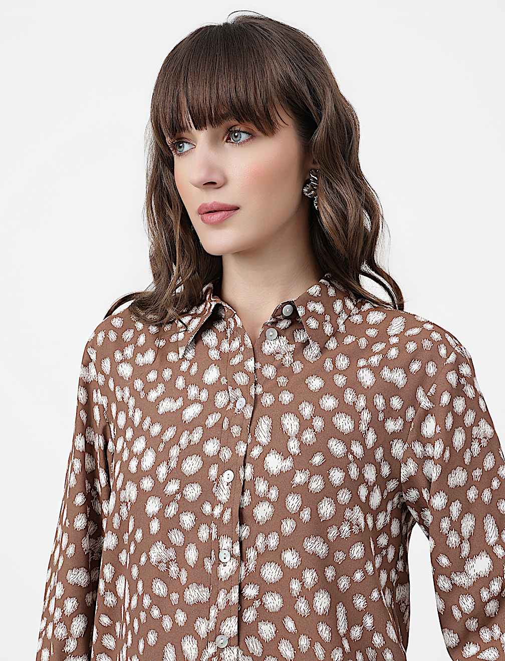 Abstract Classic Collar Shirt