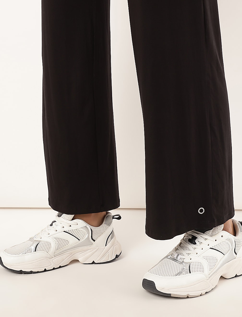 Viscose Mix Plain Loose Fit Trouser