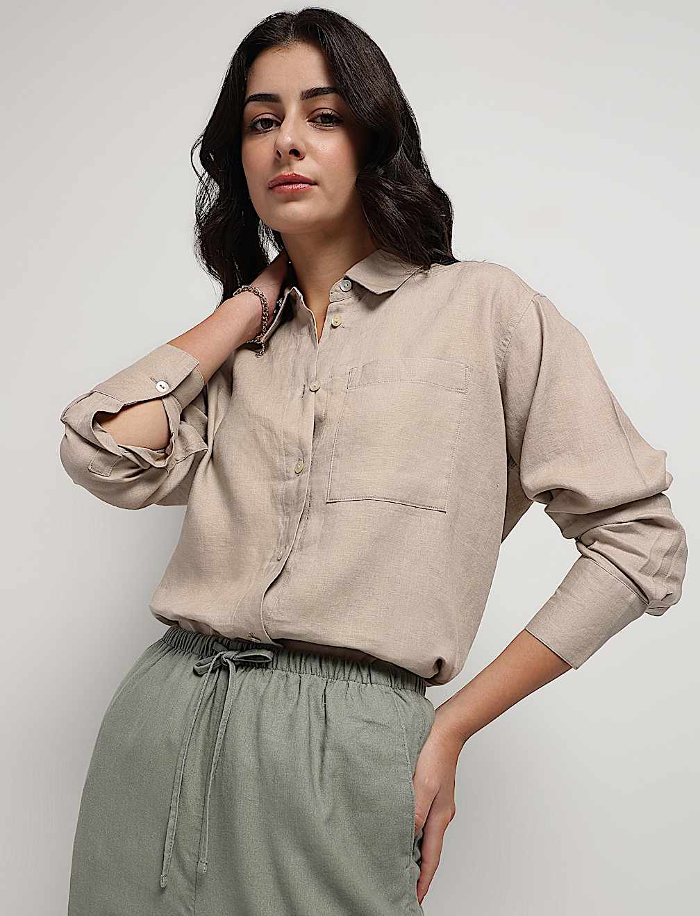 Pure Linen Girlfriend Shirt