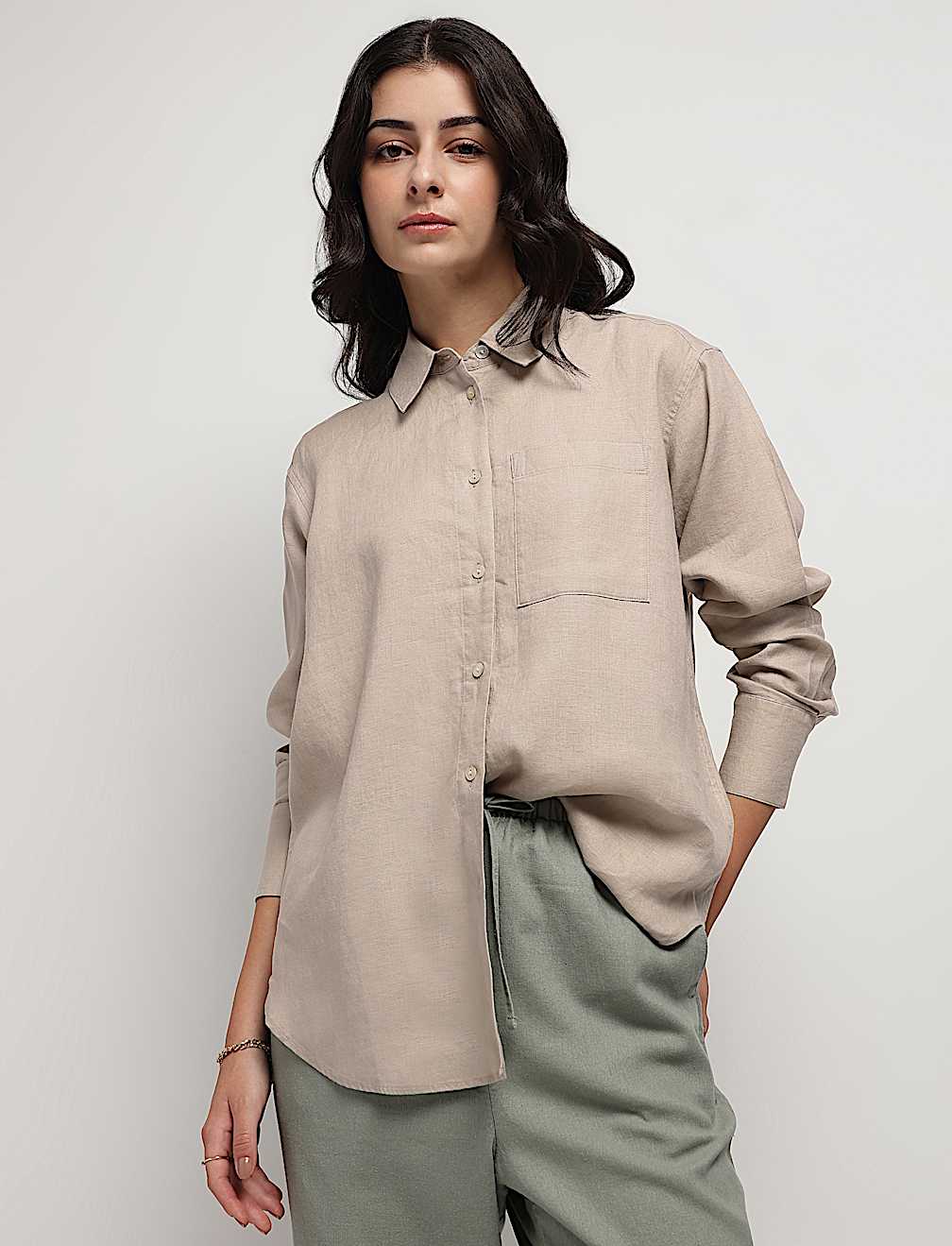 Pure Linen Girlfriend Shirt