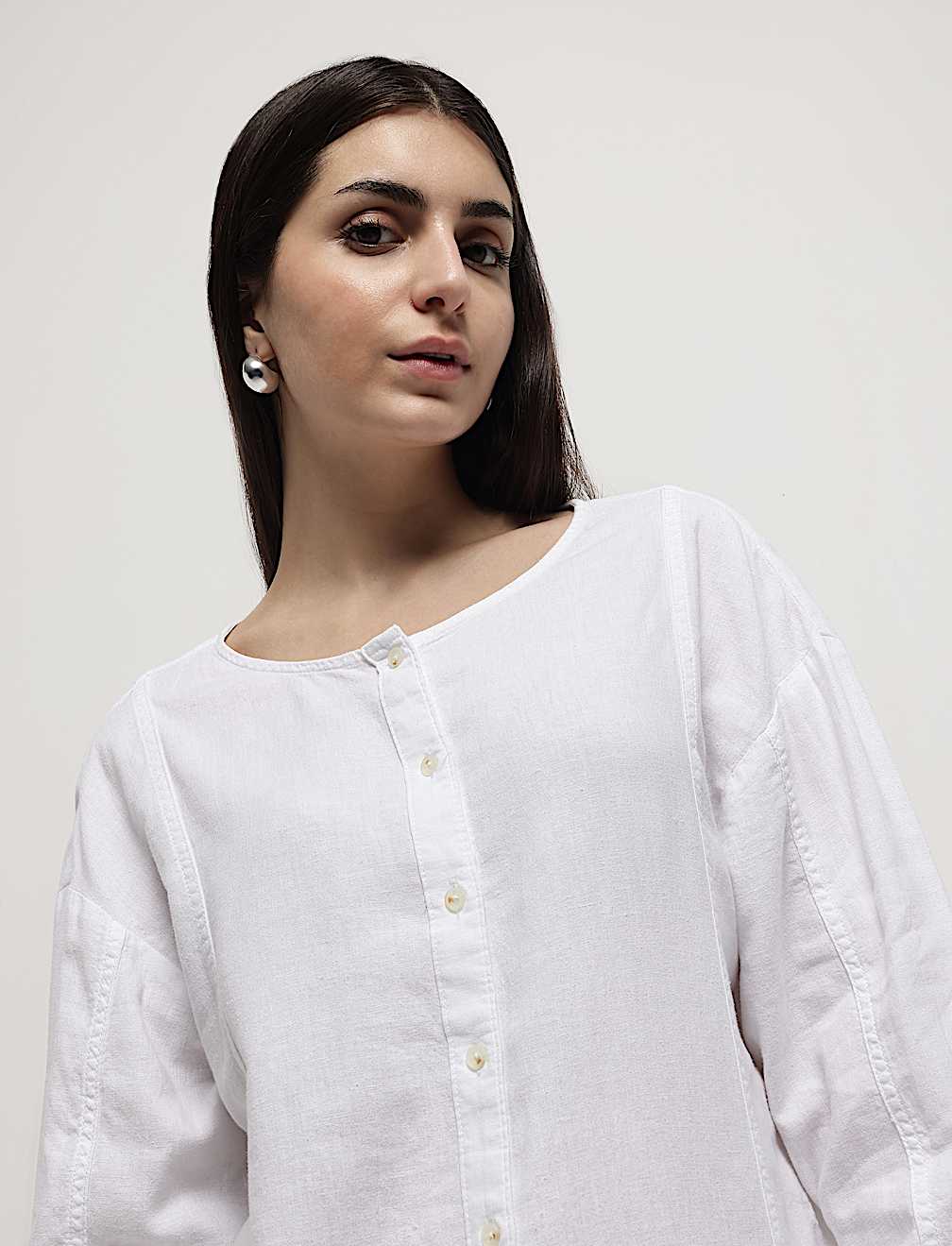 Linen Rich Full Sleeves Shirt