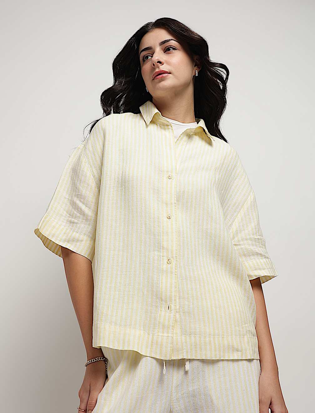 Pure Linen Stripes Shirt