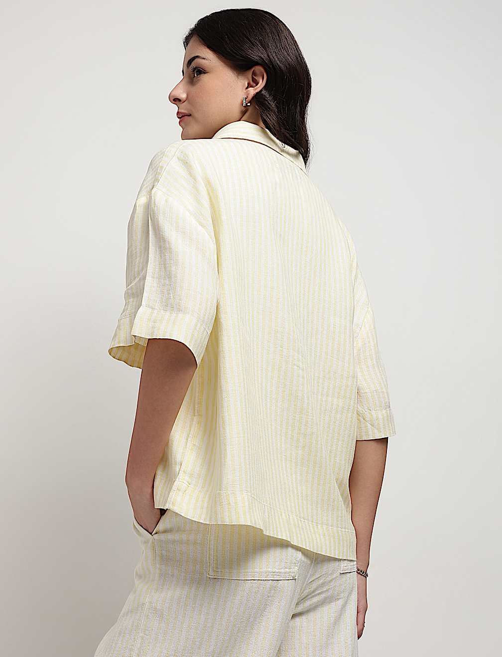 Pure Linen Stripes Shirt