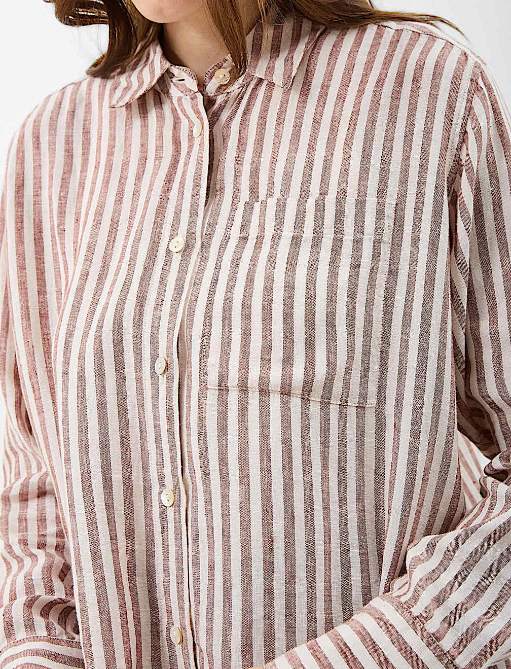 Pure Linen Striped Shirt