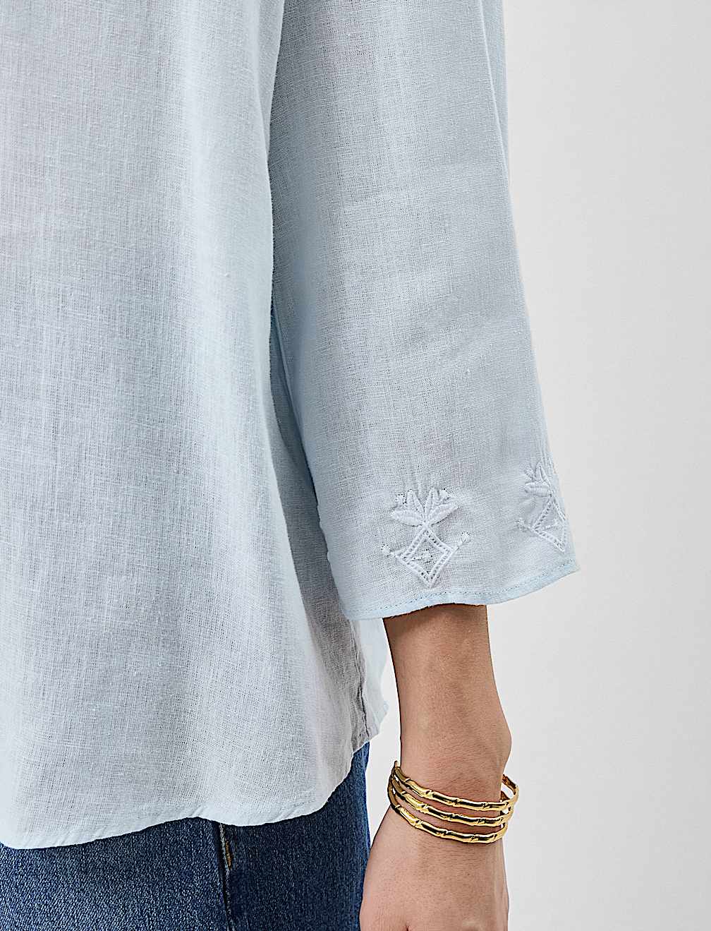 Linen-Rich Embroidered Tunic