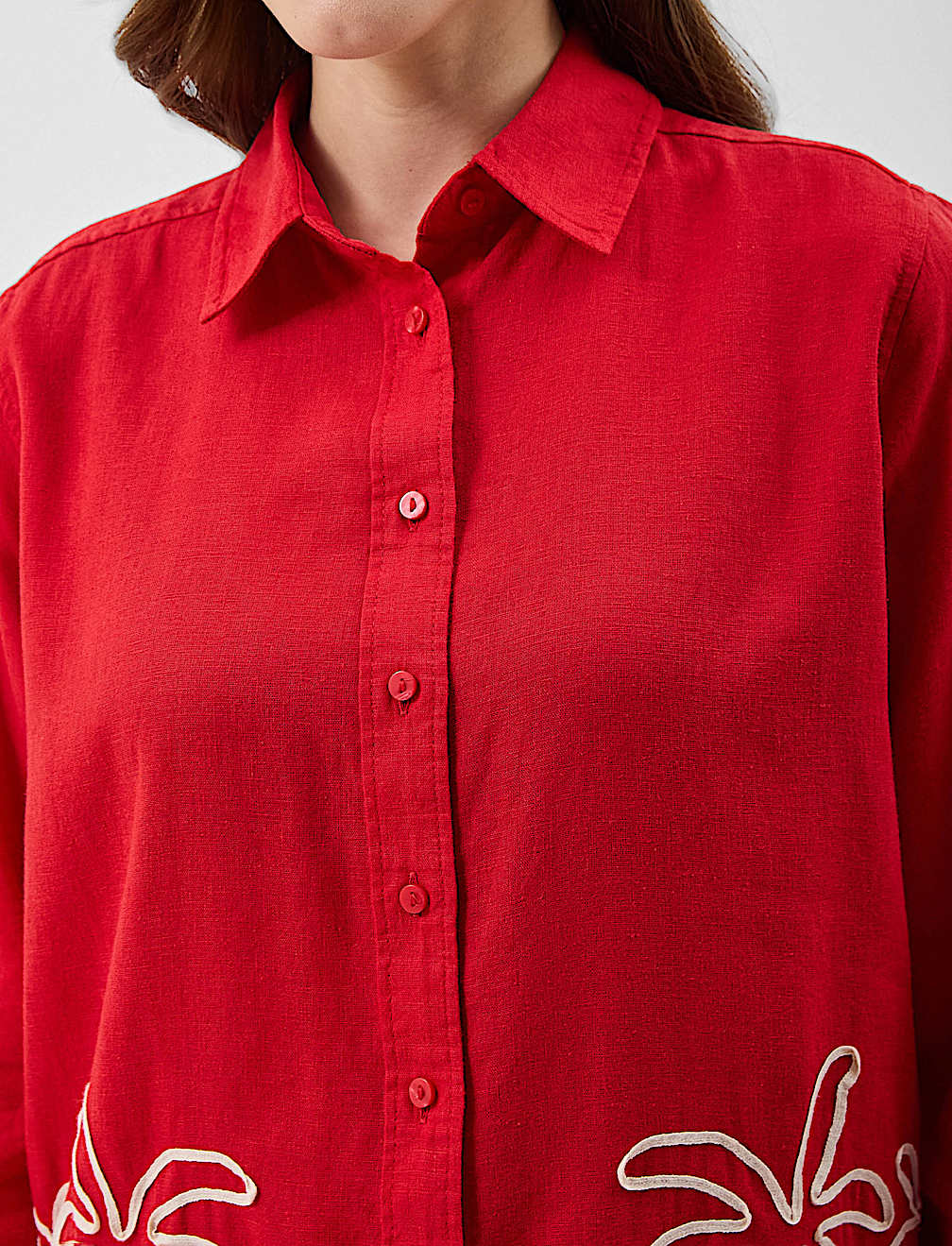 Linen Blend Safari Shirt