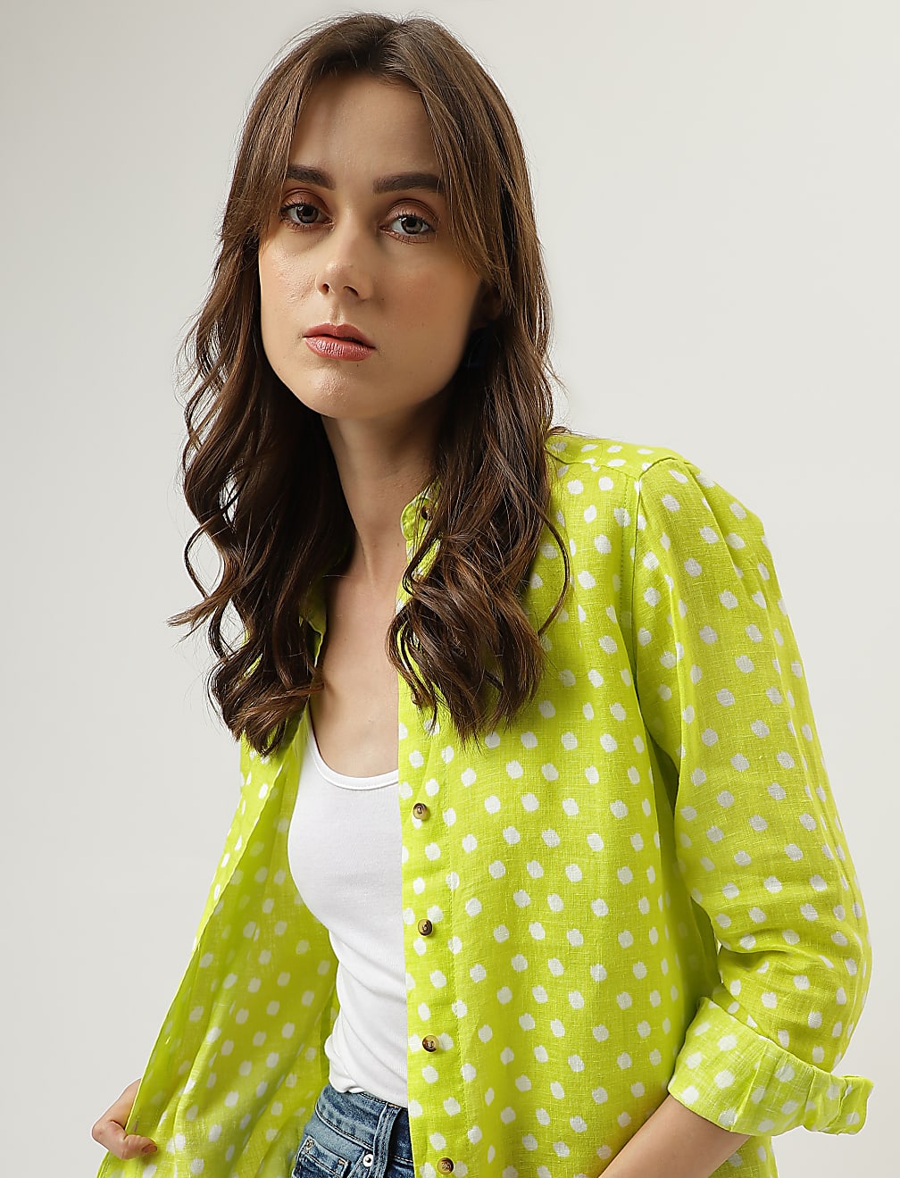 Polka Dot Regular Fit Shirt
