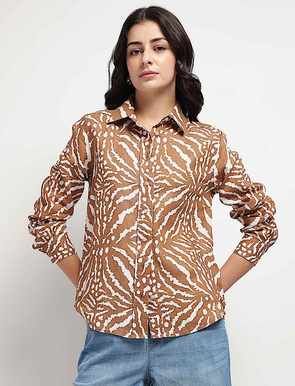 Pure Linen Tie-Dye Shirt