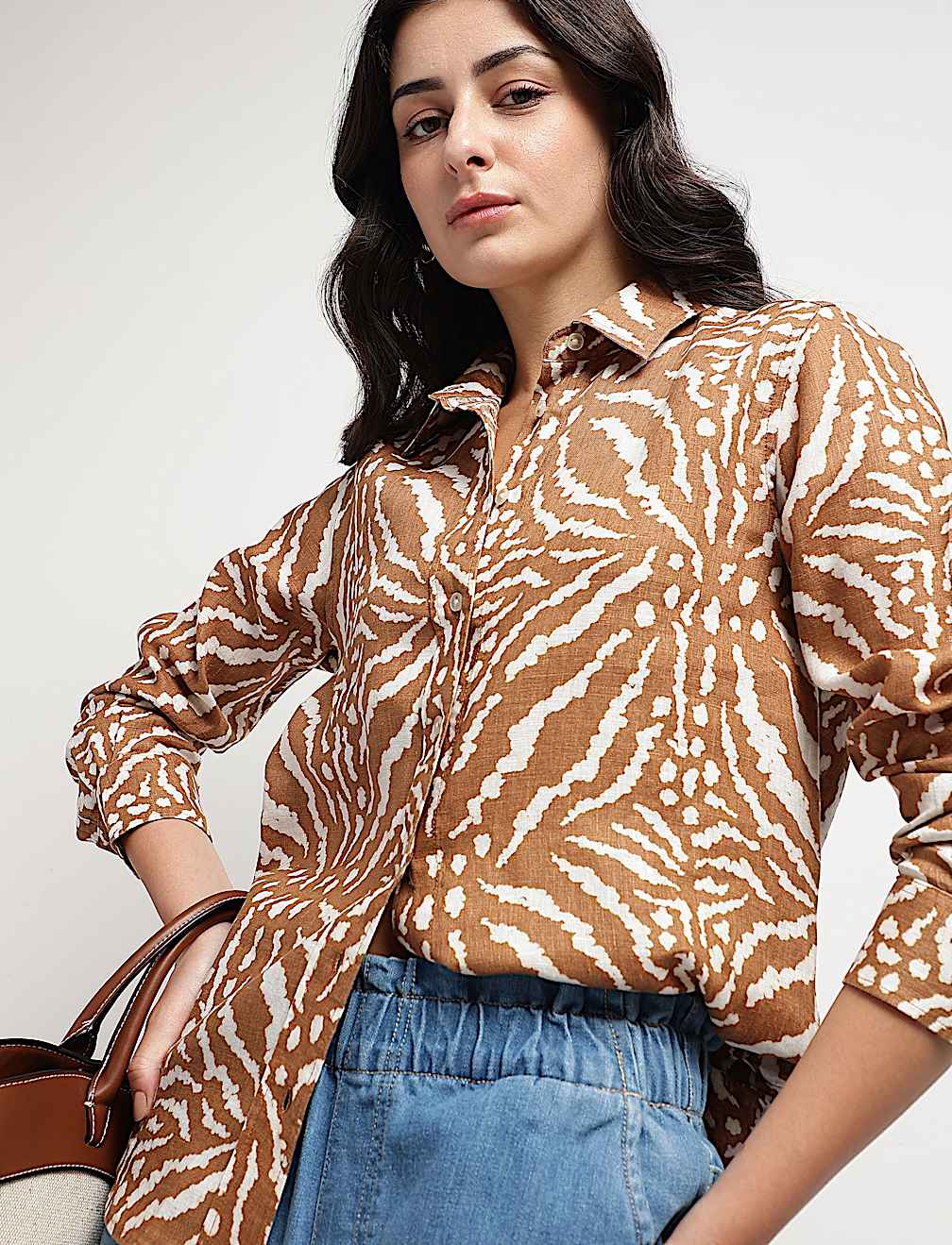 Pure Linen Tie-Dye Shirt