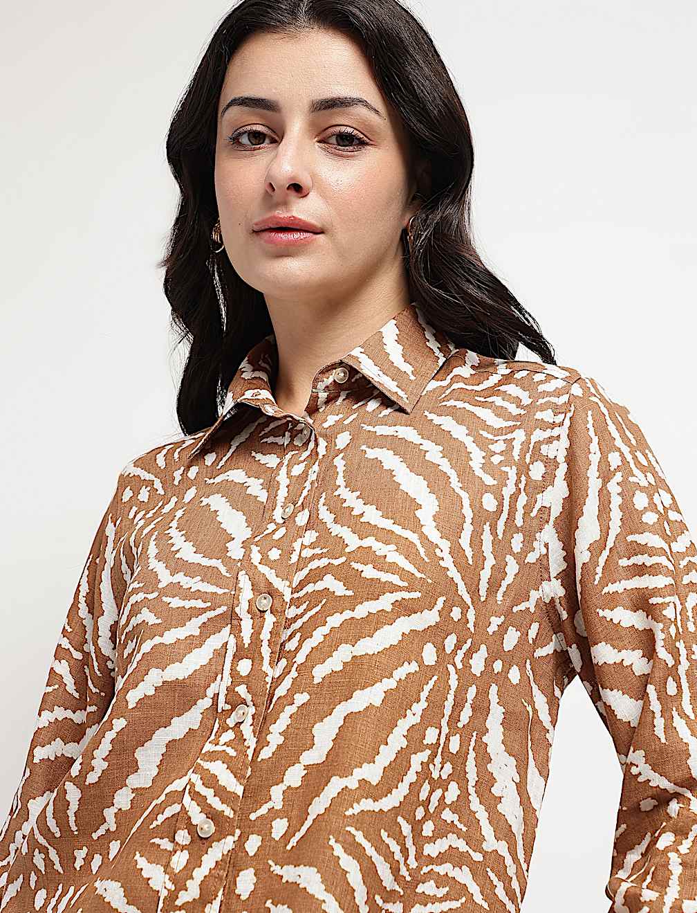 Pure Linen Tie-Dye Shirt