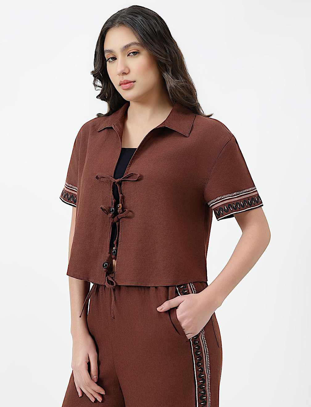 LINEN RICH SHORT SLEEVE SHIRT