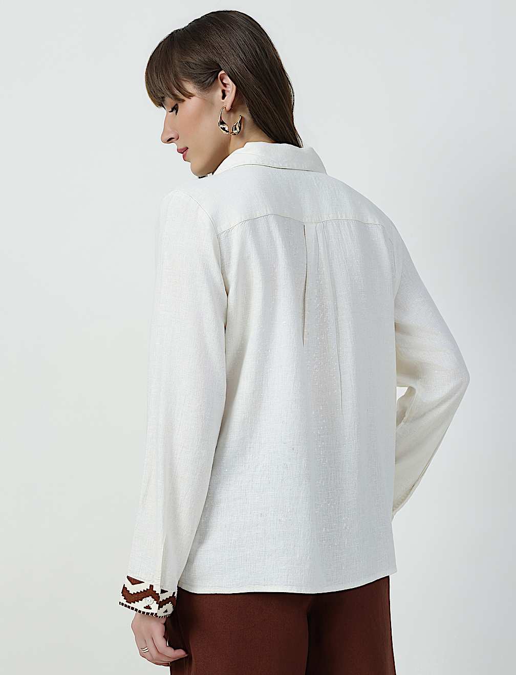 JOHNNY COLLAR HI-LOW TUNIC