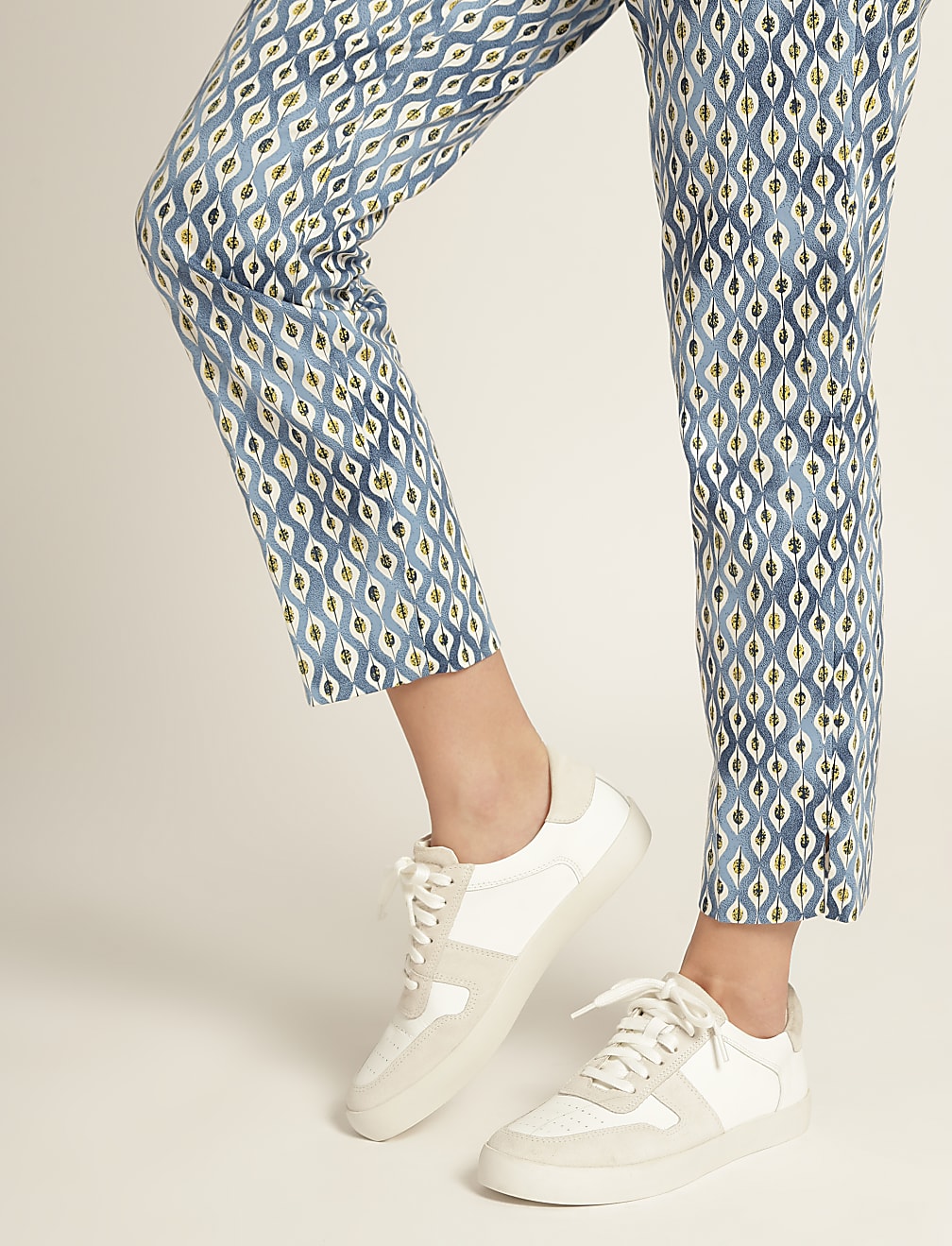Cotton Mix Printed Regular Fit Trouser
