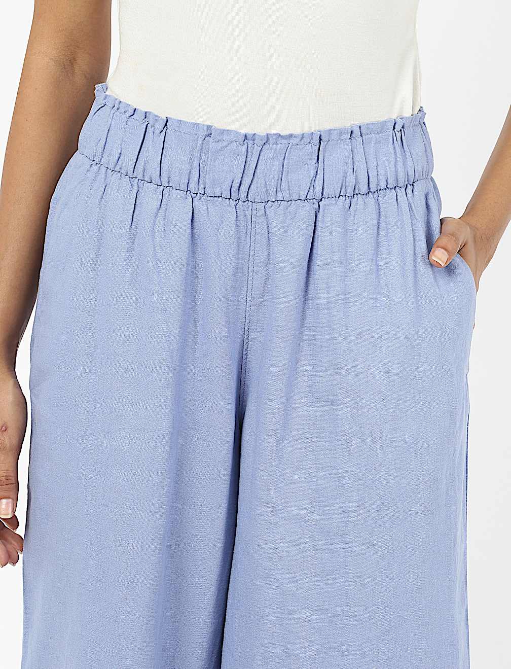IBF Linen Viscose  Crop