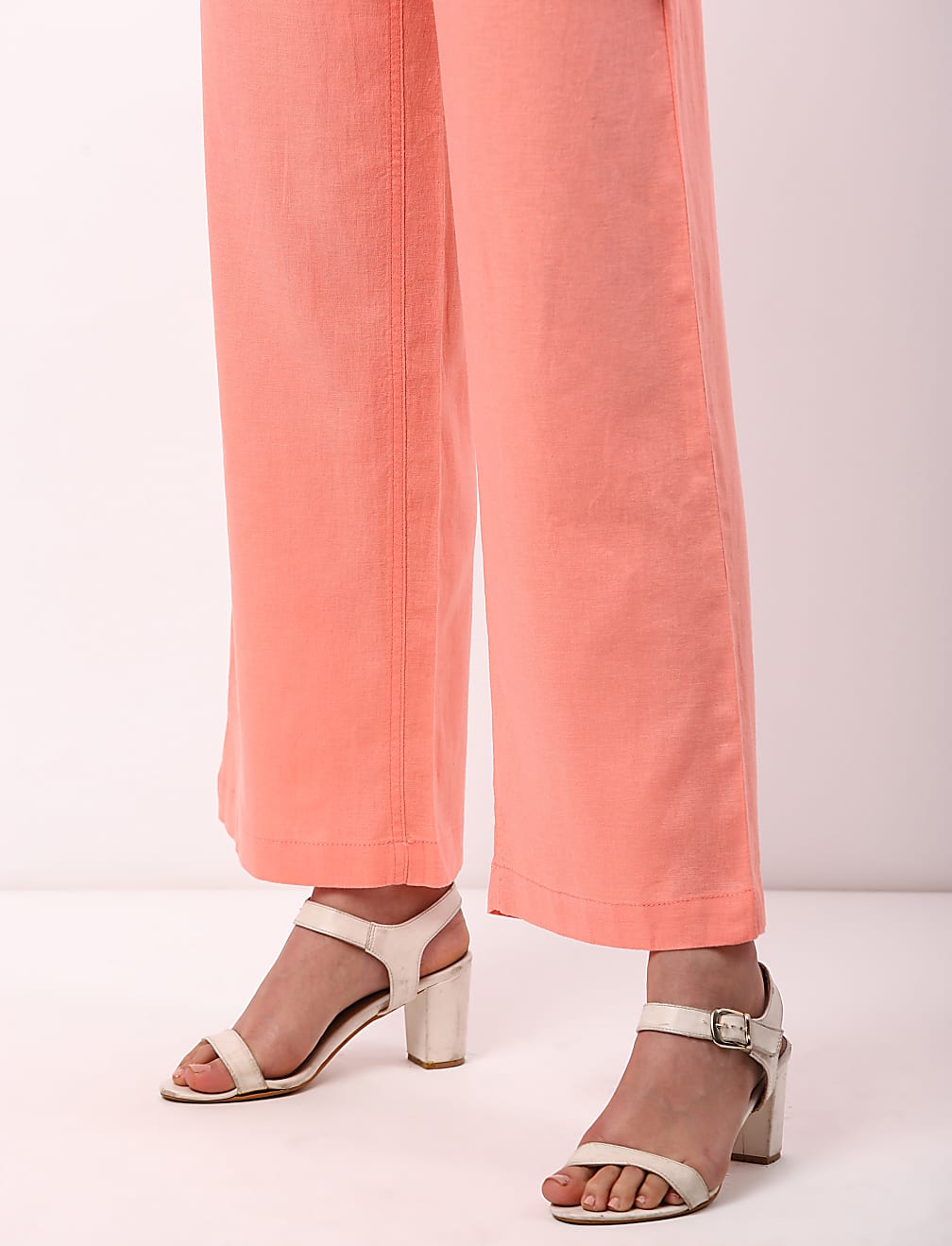 IBF Linen Viscose Wide Leg Trouser