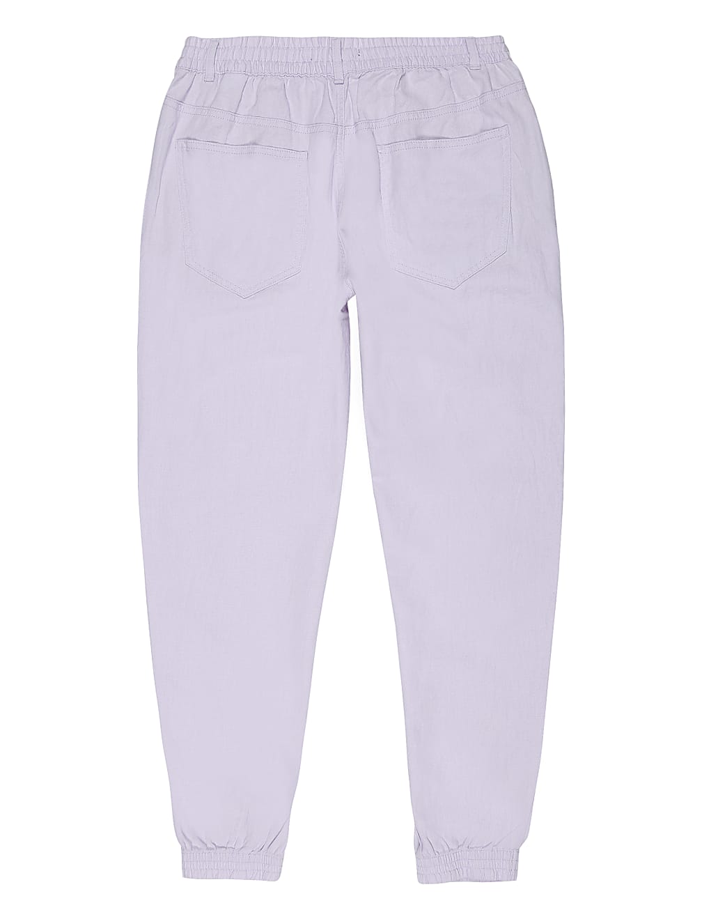 Flax Linen Mix Plain Regular Fit Trouser
