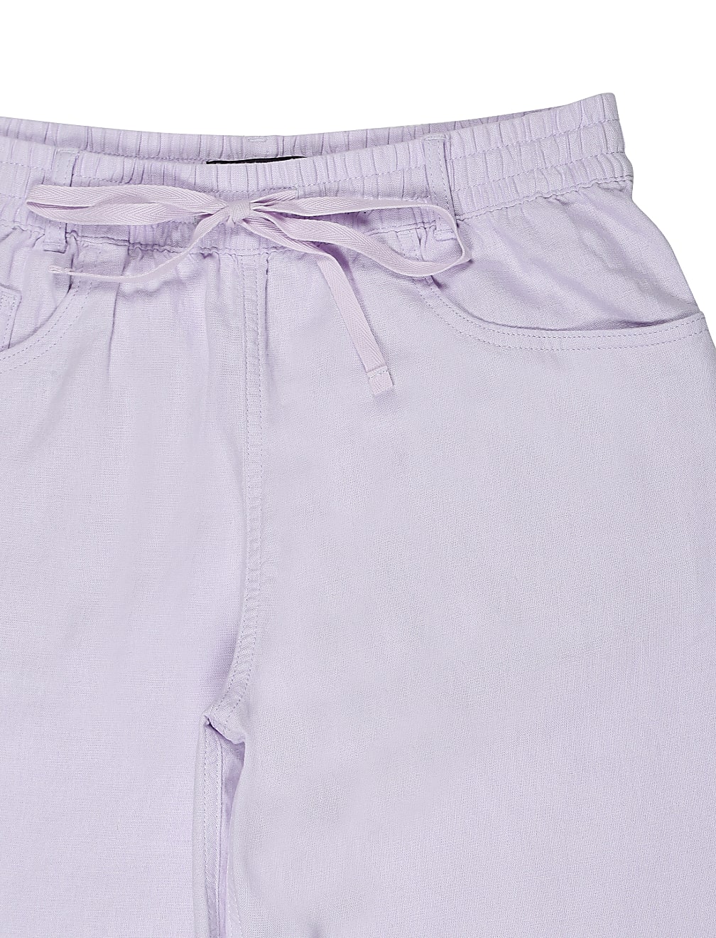 Flax Linen Mix Plain Regular Fit Trouser