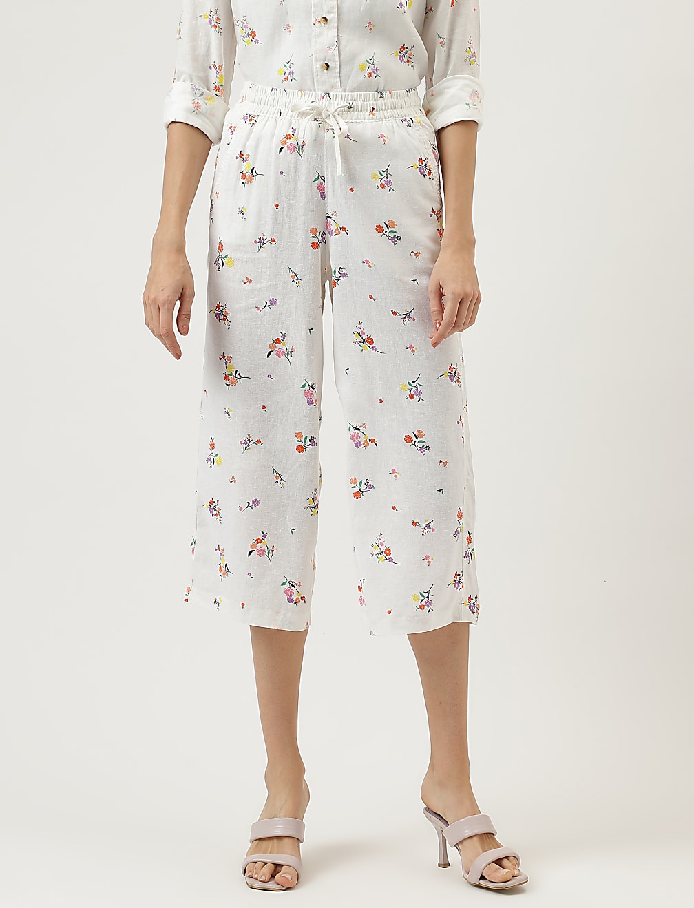 Floral Drawstring Trousers