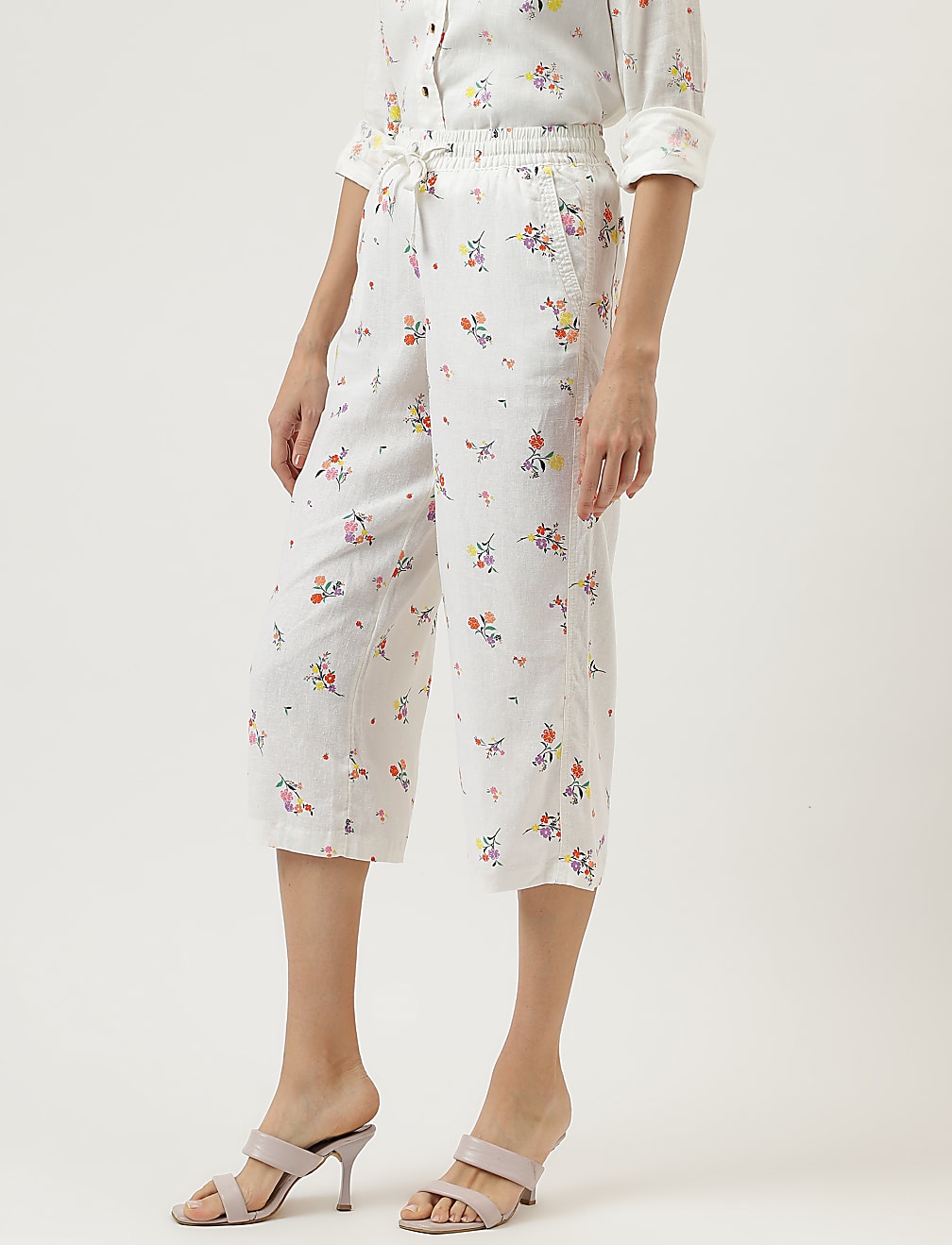 Floral Drawstring Trousers