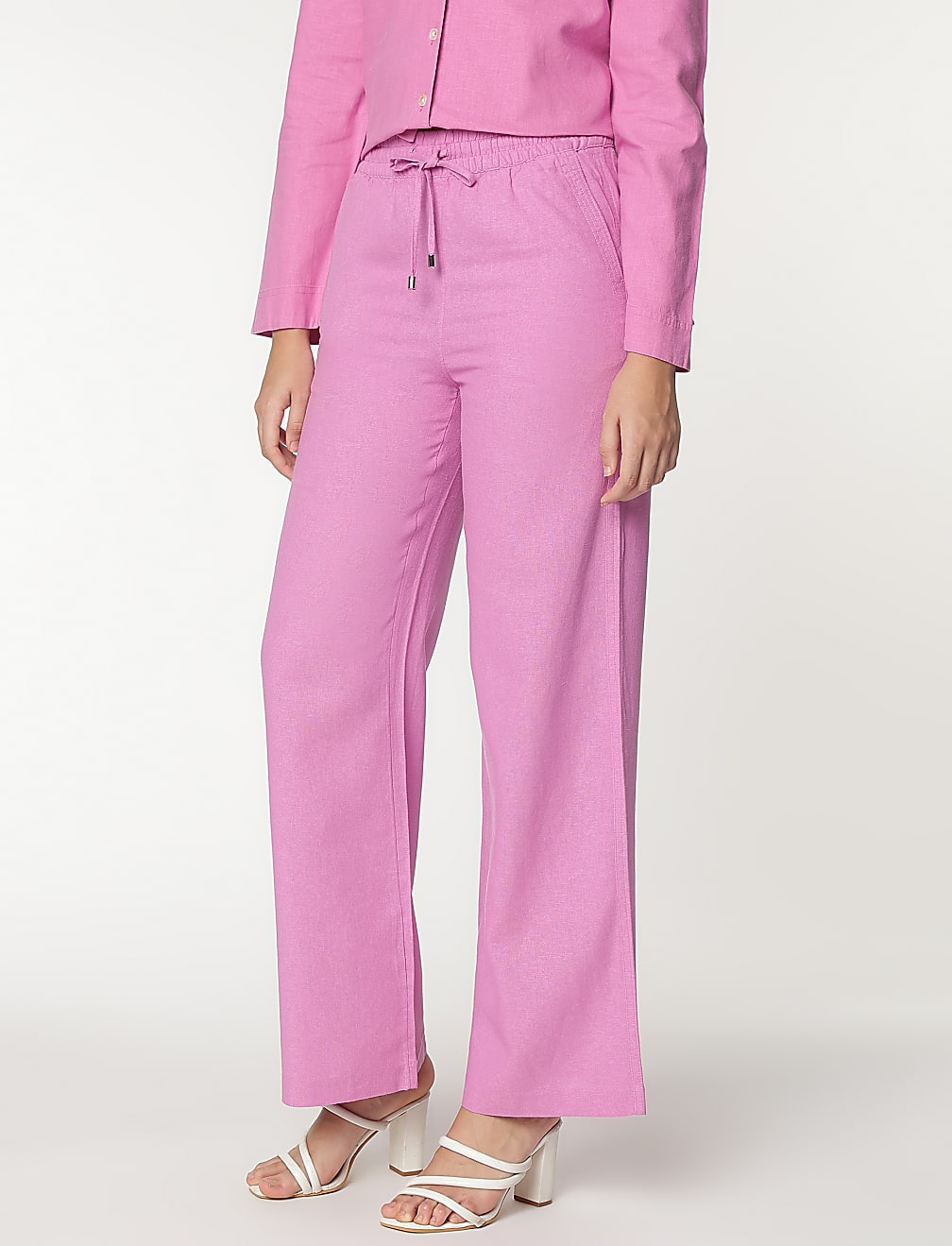 Linen Rich Relaxed Fit Pants