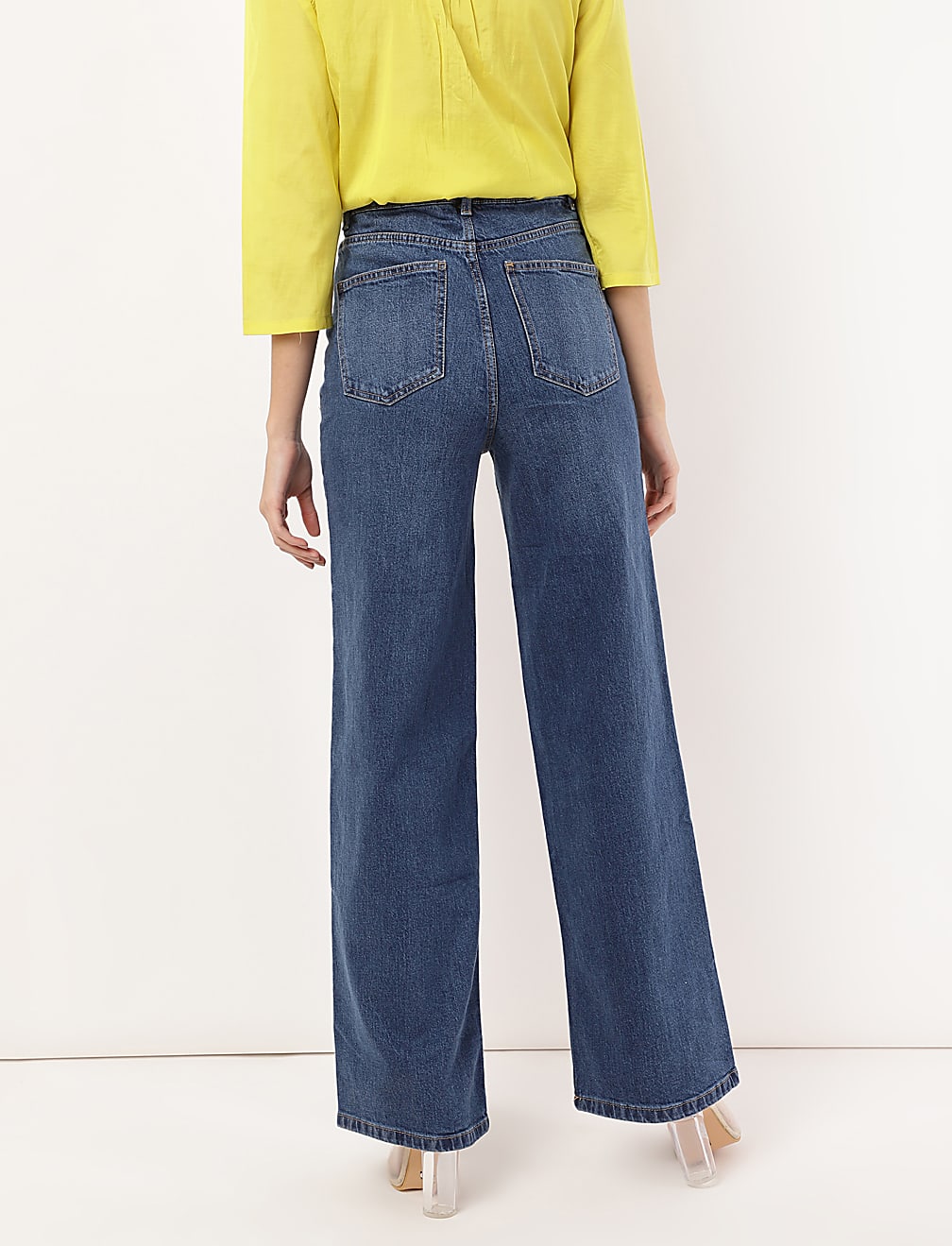 High Waisted Wide Leg Jeans